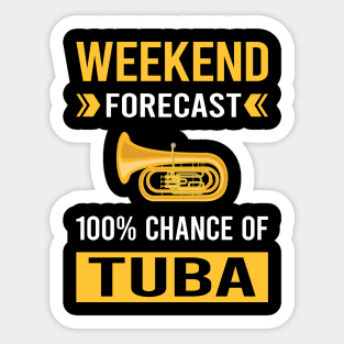 Weekend Forecast Tuba Sticker